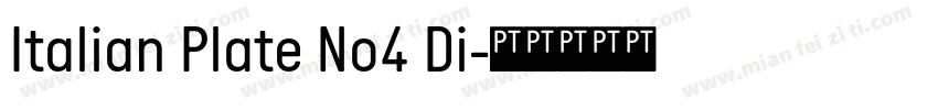 Italian Plate No4 Di字体转换